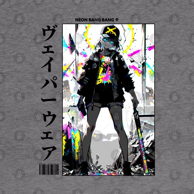 Japanese Anime and Manga Streetwear Urban Girl by Neon Bang Bang